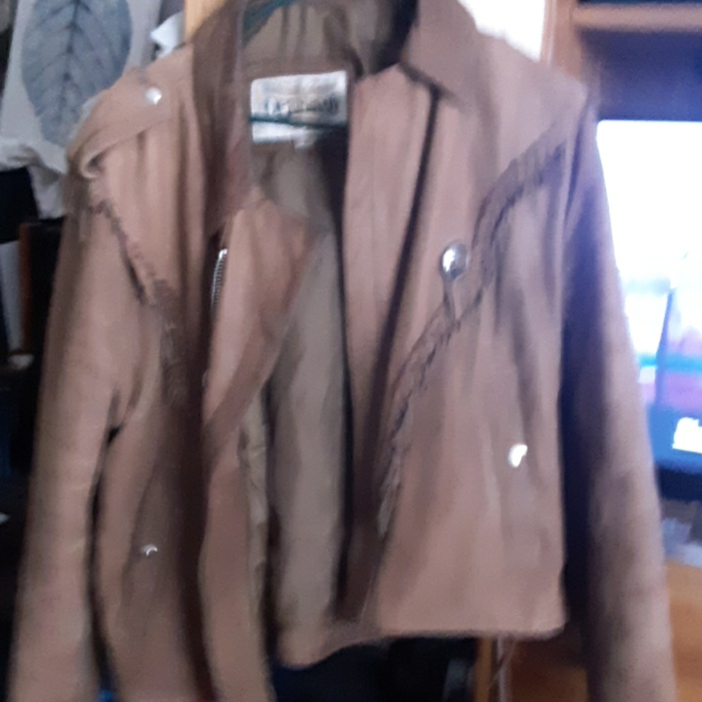 Leather coat